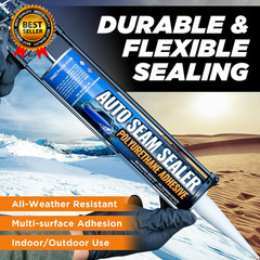 Black 2Pack Professional Automotive Seam Sealer Paintable Quick-Set Polyurethane