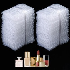 Clear Bubble Out Bags 3×4 Inches, 100 pack Small Double Walled Cushioning Bag…
