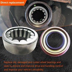 Rear Left and Right Axle Wheel Bearing and Seal Kit Compatible with Chevy Blazer