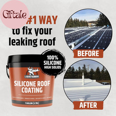 Silicone Roof Coating – Uv-Reflective, No Primer Needed, One-Coat Sealant for Fl