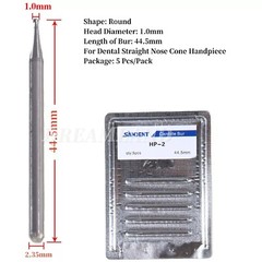 Dental Burs HP 1/2/3/4/8 Round Tungsten Carbide 2.35mm for Straight Handpiece