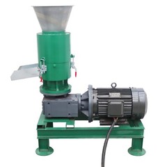 220V Wood Bran Straw Pellet Machine w/8mm Plate Biomass Fuel Maker 60KG/h 7500W