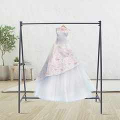 Clothes Rack Metal Garment Rack Clothes Display Stand Black For Clothing Store