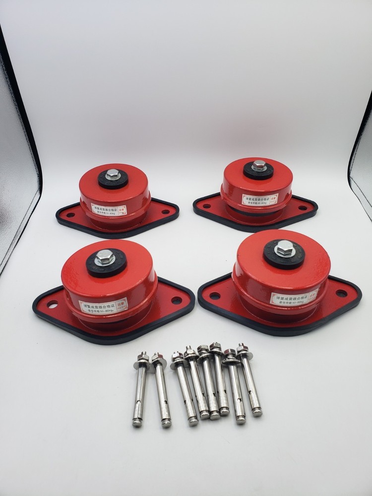 Heavy Duty Spring Vibration Isolator Floor Mount (ZDX-2 4packs) 110-176 lbs