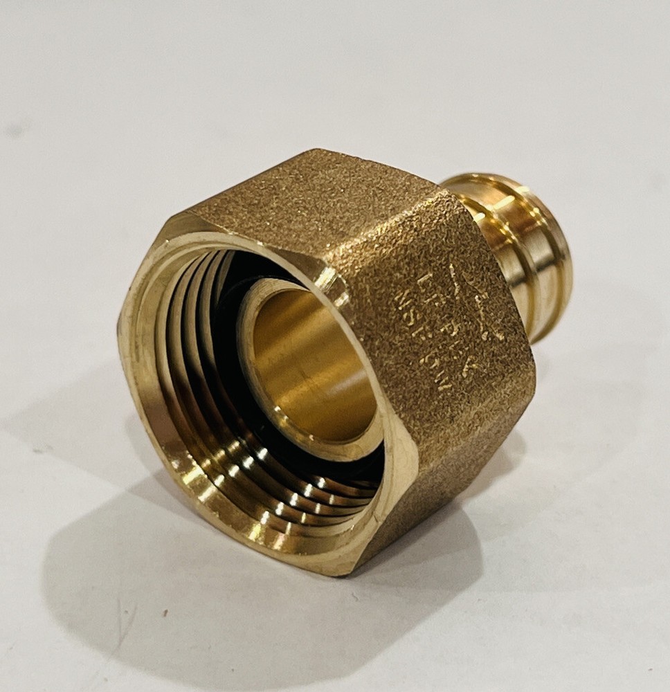 (10) PEX Brass Female Swivel Adapter Lead Free 3/4” X 3/4” FNPT