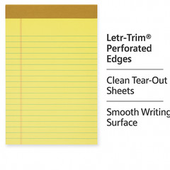 TOPS Junior Legal Notepad 5″x8″ Canary Yellow Legal Ruled 50 Sheets 24 Pads Bulk