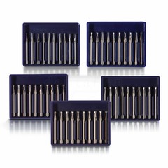 10-100 pcs Dental Tungsten Steel Carbide Crown Metal Cutting Burs For High Speed