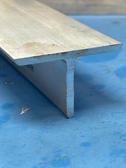 6061 T6 Aluminum TEE Bar 2″ x 1-1/4″ x 12″-Long x 1/8″ Thick