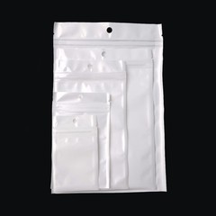 100x Self Seal Clear Zip Lock Bags Retail Packaging Pouches with Hang Hole
