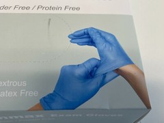 N3: 4 Boxes – 100 each box – Basic Vinyl Synmax Exam Gloves XL BMPF3004