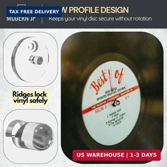 Modern JP Adhesive Vinyl Wall Mount for Discs (4-Pack) – Strong Hold Record Hold
