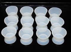 DENTAL LAB FLEXIBLE SILICONE DAPPEN DISH MIXING BOWL CUP 30ml LARGE 12pc Per Box