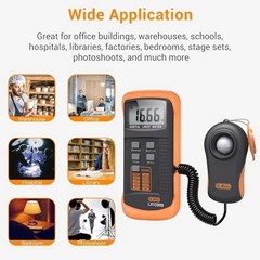 LX1330B Digital Illuminance Light Meter 0-200000 Measurement Range Lux Meter
