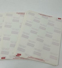 2 x 4 1/8 Inches shipping label 42 sheets, 420 labels ( Open Box)