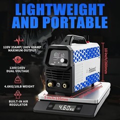 60A LED 120/240V IGBT Plasma Cutter 1/2″ Clean 5/8″ Max RBC6000D Max