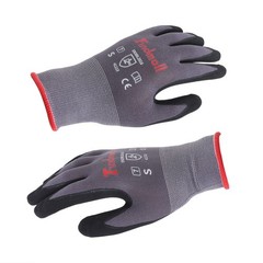 Safety Work Gloves MicroFoam Nitrile Coated Foam Gloves S-Size × 3 Pairs