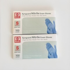 x2 Synguard Nitrile Exam Gloves, Small 100/Box – Powder Free