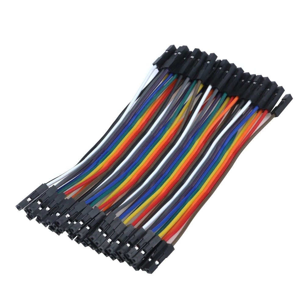 Antrader Breadboard Jumper Wires 40 Pin 10CM Female 3.9 Inch (10cm), 40