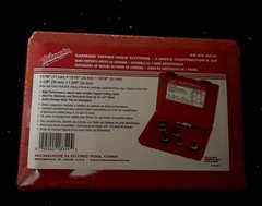 Milwaukee 49-22-8210 Carbide Tipped Plate Hole Cutters 7pc Contractors Kit New