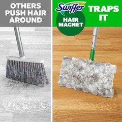 Swiffer Hair Magnet Deluxe Starter Kit, 1 pole, 6 Dry & 2 Wet Cloths