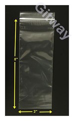 3″ x 8″ Reclosable Resealable Zip Top Lock Clear Poly Plastic 3×8 Bags 2 ML