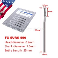 Dental Surgical Burs 2-5 557 330 Long FG SURG FGOS SL Carbide Bur For High Speed