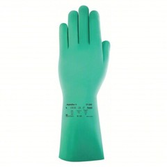 12 Pair Ansell 37-200 Light Green Nitrile Rubber Gloves Kitchen Washing Up Large