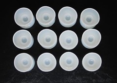 DENTAL LAB FLEXIBLE SILICONE DAPPEN DISH MIXING BOWL CUP 12ml No.3 – 12pc/Bag