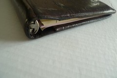 MULBERRY – A5 OSTRICH TEXTURED LEATHER PLANNER & PAPER SHEETS – MADE IN UK