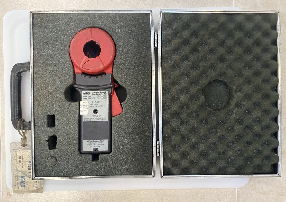 AEMC Model 3710 Clamp-On Ground Resistance Tester with Case – FOR PARTS ONLY