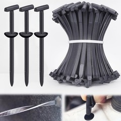 100PCS Universal Nylon Cable Tie Straps Adjustable Buckle Fastener Organizer