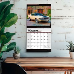 Ford Mustang OFFICIAL | 2027 12×24″ (Hanging) Wall Calendar | Foil Stamped Cover