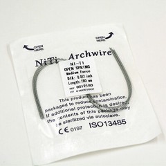 Dental Orthodontic 180mm Niti Open Coil Spring Arch Wires Alloy Dia.08/10/12/14