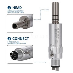 NSK Style Dental Slow Low Speed Handpiece Air Motor E-type 4 Holes Micromotor M4