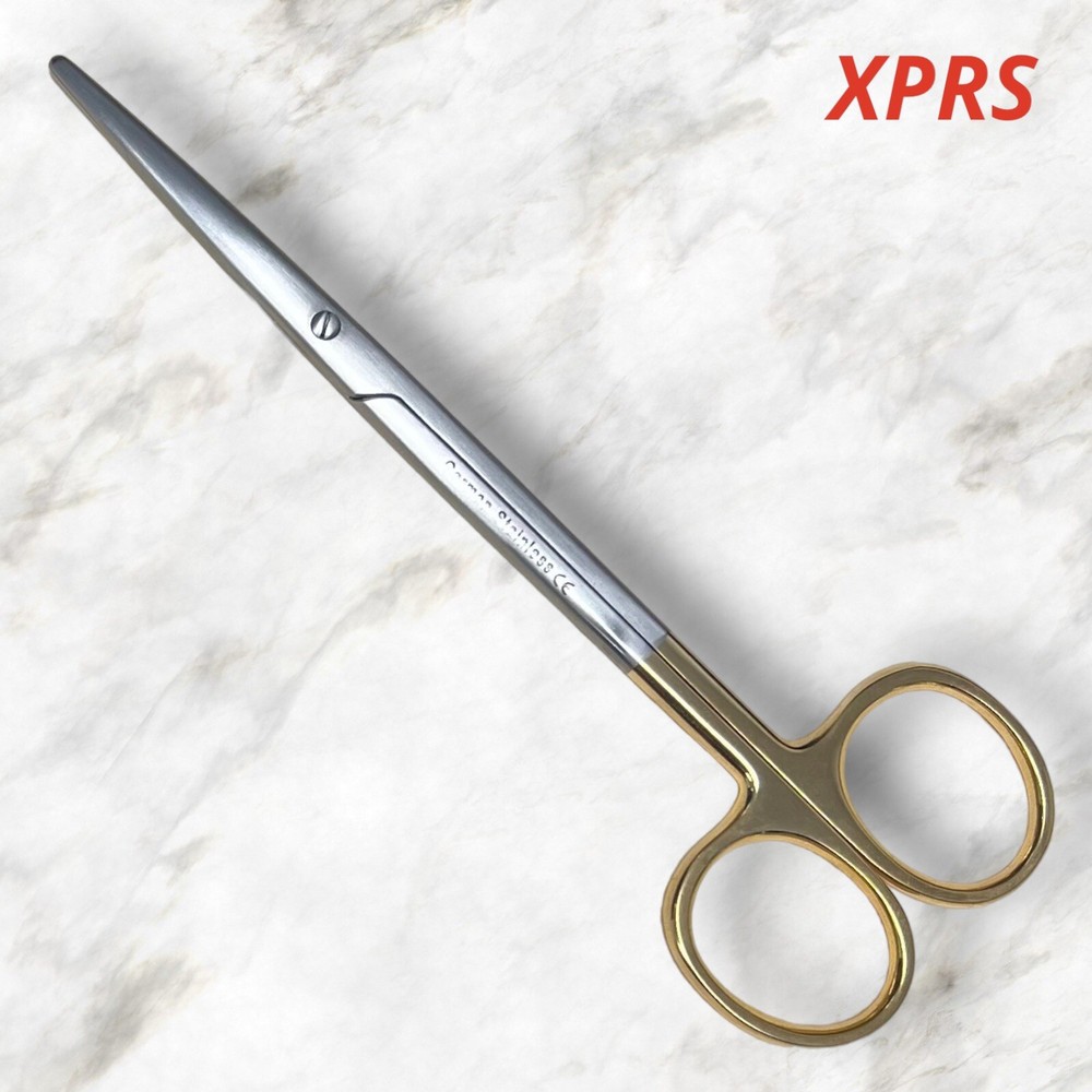 TC Metzenbaum Scissors, 7”, Straight, Blunt Tips, Premium German Stainless