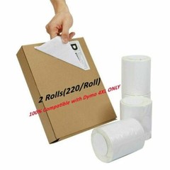 100 Rolls 4×6″ Direct Thermal Shipping Labels Address Dymo 4XL 220/roll 1744907