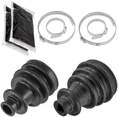 Caltric AM141485 AM141486 Front Inner and Outer CV Axle Boot Compatible with Joh