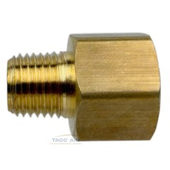2 Pack Brass Reducer Adapter 3/8″ Female X 1/4″ Male NPT Pipe Reducing Fitting