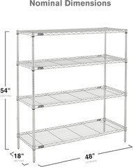 Professional’S Choice Commercial-Grade NSF Shelving Unit – Multipurpose Adjustab