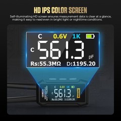 Digital Smart Tweezer LCR Meter SMD ESR Tester Capacitance Resistance Diode Test