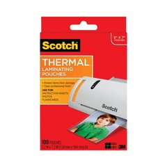 3M TP5903-100 Thermal Laminating Pouches 5″x7″, Pack of 100 Pouches