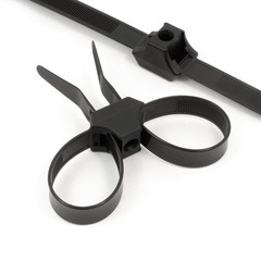 ACT Dual Loop Cable Ties, 13″, UV Black, 50/Pkg (AL-13-150-DL-IT-30-L) ACT