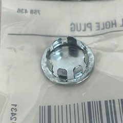 Everbilt Metal Hole Plugs for 1/2 in Holes, Zinc Plated, 5 Pack