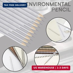 Gersoniel 24 Pack Silver Welders Pencil Metallic Marking Pencil for Welders Cons