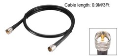 UHF Male PL-259 to UHF Male PL-259 Low Loss RG213 Coax Jumper Cable 0.9M/3ft