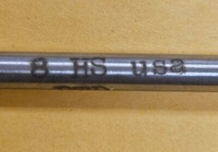Number #8 HSS JOBBER DRILL BLANKS Polished – 100% MADE IN USA (10PC PACK)