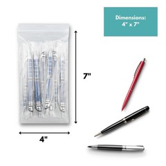 10000 Pcs Clear Reclosable Plastic Zip Lock Bags Resealable Zipper 4″ x 7″ 2 Mil