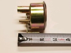 New TRACTOR Oil Amp Temperature Gauge Set W/ CHROME BEZEL for MANY Brands 2″