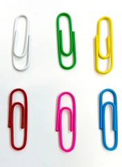 Allary Color Paper Clips Standard 100 Count 28mm Metal Office Supplies #767