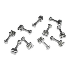 50/100/200pcs Dental Crimpable Stainless Orthodontic for Arch Wire Hook T Shaped